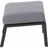 Siena Garden Loungehocker Valencia Aluminium salt&pepper Produktbild-Vorschau 3