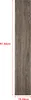 A single plank of wood-look vinyl flooring with dimensions indicated by red lines and text. Produktbild-Vorschau