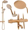 Rea Duschgarnitur mit Thermostat Lungo Rose Gold Produktbild-Vorschau 1