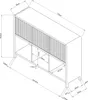 Sideboard 'Lukkodso' mit 3 Türen und 6 Fächern 77 x 110 x Produktbild-Vorschau 7