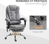 Vinsetto Beheizter Massage-Bürostuhl, ergonomischer Produktbild-Vorschau 9