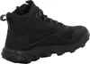 A black mid-top sneaker boot shown from a side angle. Produktbild-Vorschau