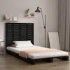 vidaXL Wand-Kopfteil Schwarz 96x3x91,5 cm Massivholz Kiefer Produktbild-Vorschau 2