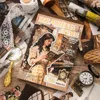 Simno livre d’autocollants vintage, 50 feuilles – Temps de Voir les images du produit 11