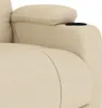 masážne kreslo vidaXL Cream Fabric Náhľad obrázku produktu 5
