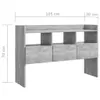 vidaXL Credenza grigio cemento 105x30x70 cm materiale a Anteprima dell’immagine prodotto 8