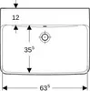 Geberit 501642001 Renova Plan Waschtisch, 65x48cm Produktbild-Vorschau 4