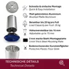 HOOZ® Möbelfüße Aluminium 150 mm 4er Set [HÖHENVERSTELLBAR] Produktbild-Vorschau 3