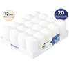 HORECA CANDLES Stumpenkerzen 20 Stück – 12 h, Weiß, 4 × 7 Produktbild-Vorschau 1