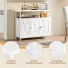 Yaheetech Küchenschrank Sideboard mit 3 Türen & offenen Produktbild-Vorschau 8