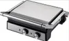 A silver and black electric grill is shown from a slightly elevated front-left angle against a white background. Produktbild-Vorschau