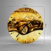 Wanduhr - Rund - Glasuhr - Auto Lenkrad Classic - 40x40cm - Produktbild-Vorschau 3