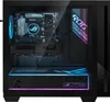A gaming PC with RGB lighting inside a black case. Podgląd zdjęcia produktu