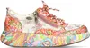 Laura Vita Damen Sneaker floral Leder mit Reißverschluss Produktbild-Vorschau 6