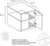 A technical drawing of a cabinet with dimensions and measurement details. Produktbild-Vorschau