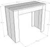ITAMOBY - Consolle allungabile 90x42/302 cm Emy antracite Anteprima dell’immagine prodotto 6