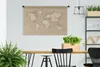 MuchoWow® Wandteppich Wandbehang Weltkarte - Buchstaben - Produktbild-Vorschau 3