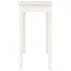 A white console table shown from the side against a white background. Podgląd zdjęcia produktu