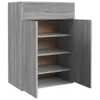 vidaXL Botník Grey Sonoma 60x35x84 cm Dřevěný materiál Náhled obrázku produktu 3