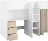 Parisot TOM Hochbett mit Schreibtisch und Kleiderschrank Produktbild-Vorschau 27
