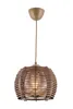 Opviq, Koce, lampadario, marrone, CORPO IN LEGNO, 20 x 20 x Anteprima dell’immagine prodotto 4