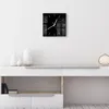 DEQORI Glasuhr 30x30 cm Modern 'Schwarz' Wanduhr Glas Uhr Produktbild-Vorschau 3