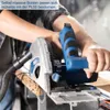 A person is using a circular saw to cut a piece of wood. Produktbild-Vorschau