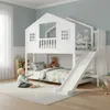 Merax Etagenbett 90x200cm mit Kinderrutsche, Kinderbett mit Produktbild-Vorschau 8