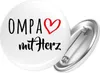 Huuraa Button OMPA mit Herz 59mm rund mit Sicherheitsnadel Produktbild-Vorschau 1