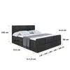 ALTDECOR Boxspringbett mit Fußteil, H4 Matratze und Topper Produktbild-Vorschau 6