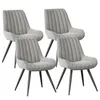 Hawthyhome Esszimmerstühle 4er Set bequeme Polsterstühle Produktbild-Vorschau 5