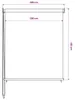 Roleta zewnętrzna 200 x 140 cm biała Podgląd zdjęcia produktu 5