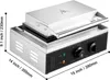 A commercial waffle maker with dimensions indicated. Anteprima dell’immagine prodotto