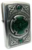 Accendino Zippo Celtic Green Cross antivento satin chrome Anteprima dell’immagine prodotto 1