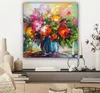 MuchoWow® - Leinwandbilder - Blumen - Bunt - Blumentopf - Produktbild-Vorschau 7