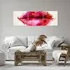 Bild auf Leinwand - Leinwandbild - Rote Lippen glänzend Produktbild-Vorschau 6