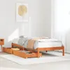Massivholzbett ohne Matratze Wachsbraun 90x190 cm Produktbild-Vorschau 1