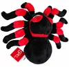 Stofftier Spinne "Nico" Gr. M (18 cm) | Schwarz Rot Produktbild-Vorschau 3