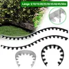UISEBRT Bordure de jardin en métal, noire, 10 cm x 50 m – Voir les images du produit 1