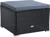 Rattanhocker Gartenhocker Hocker XXL Stuhl Polyrattan Produktbild-Vorschau 5