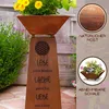 Rostikal Edelrost Gartendeko Blume des Lebens Deko Säule Produktbild-Vorschau 2
