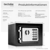 tectake® Elektronischer Safe 17 x 23 x 17 cm Produktbild-Vorschau 6