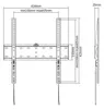 Gembird WM-55F-02, 81,3 cm (32"), 139,7 cm (55"), 200 x 200 Produktbild-Vorschau 2