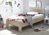 Bett "SATURN" Einzelbett Bettgestell mit Komforthöhe Eiche Produktbild-Vorschau 2