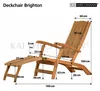 Teakholz Deckchair Brighton premium als exklusiver Produktbild-Vorschau 5