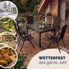 CASARIA® Gartenmöbel Set 6 Stühle mit WPC Tisch 140x80cm Produktbild-Vorschau 10