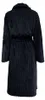 Eleganzzz Teddy Rippfleece Bademantel – schwarz - S Produktbild-Vorschau 2