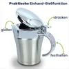 2er Set Edelstahl Thermo Sauciere Einhand Soßenkanne Produktbild-Vorschau 6