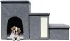 Intirilife Faltbare Hundetreppe mit 3 Stufen in Grau Produktbild-Vorschau 1