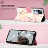 Xiaomi 12T Pro Hülle, Marmor Motiv Kunstleder Tasche Wallet Produktbild-Vorschau 3